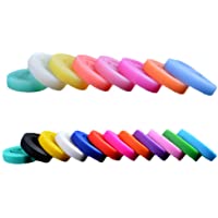 STOBOK Pulsera de Silicona Multicolor Luminoso Deportes Pulsera Bandas de Goma 20 Piezas